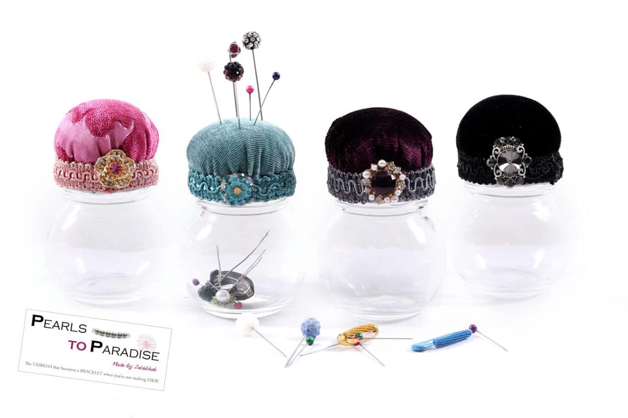 Pin Cushion Jar